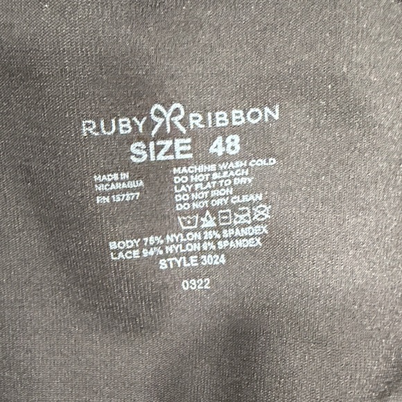 Ruby Ribbon Black Lace Cami - Picture 6 of 8